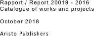 Rapport / Report 20019 -